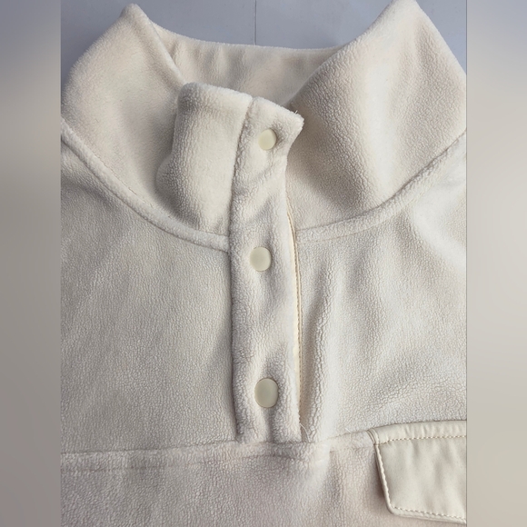 32 Degrees M Midweight Snap Arctic Fleece White Winter Cozy Soft Holiday Cd-2651 - Picture 8 of 16